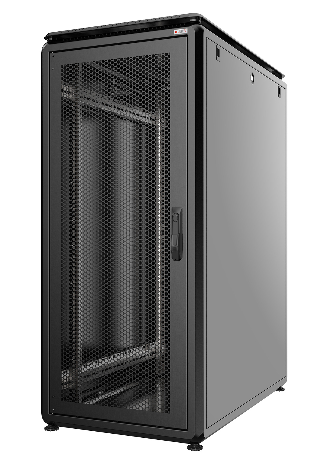 Armadio Server Rack 19'' 600x1000 42U Nero Serie Evolution Porta Grigliata