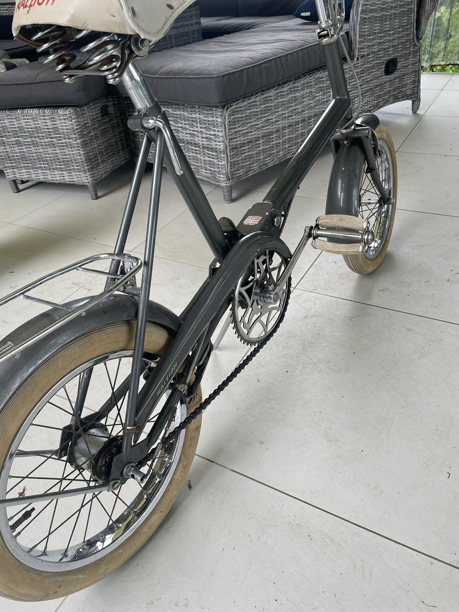 Raleigh 1967 RSW 16 retro vintage folding bicycle - Grey - Good