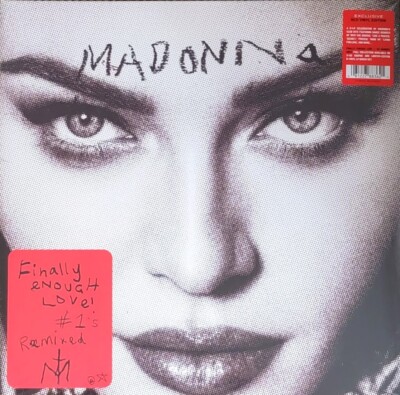 MADONNA FINALLY ENOUGH LOVE # 1 's REMIXED - RED VINYL 2-LP SET '' NEW, SEALED ''