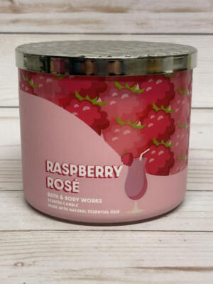 Bath & Body Works Raspberry Rose 3-Wick Candle