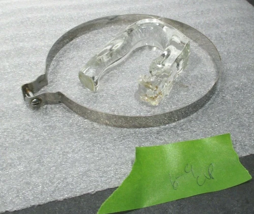 Vintage Pyrex Glass Flameware 6-9 Cup Coffee STAINLESS BAND / HANDLE / SCREW