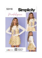 Simplicity 3118 Misses Bauchfrei Korsett Rock NäHen Muster GrößEn 8-16 & 18-26