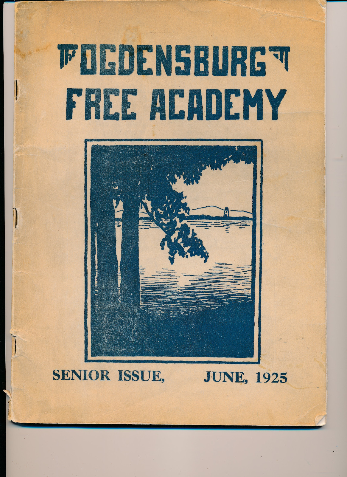 Ogdensburg NY Ogdensburg Free Academy High School yearbook 1925 New