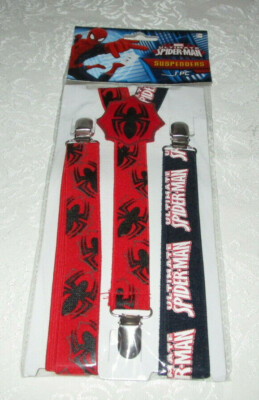 Ages 14+ Marvel Ultimate Spider-Man 1 PC Suspenders Costume Accessory Novelty 