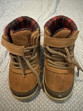Toddler Boys CARTER'S CYRUS Brown Blue Ankle Boots Shoes 8