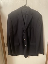 Lauren Ralph Lauren Men's Blue Single Breasted Navy Blazer Gold Buttons Size 50R