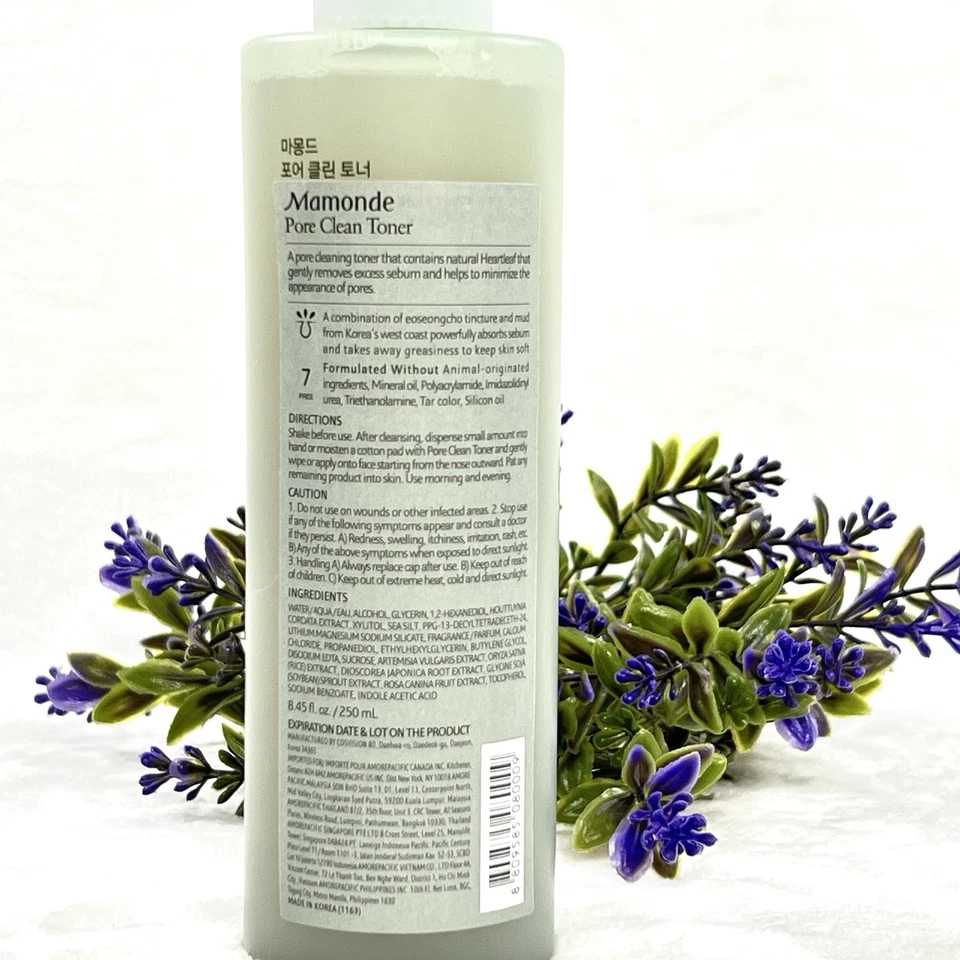Mamonde Pore Clean Toner Eoseongcho Flower Korean Skincare for Oily Skin, 8.45oz - Image 3 of 4