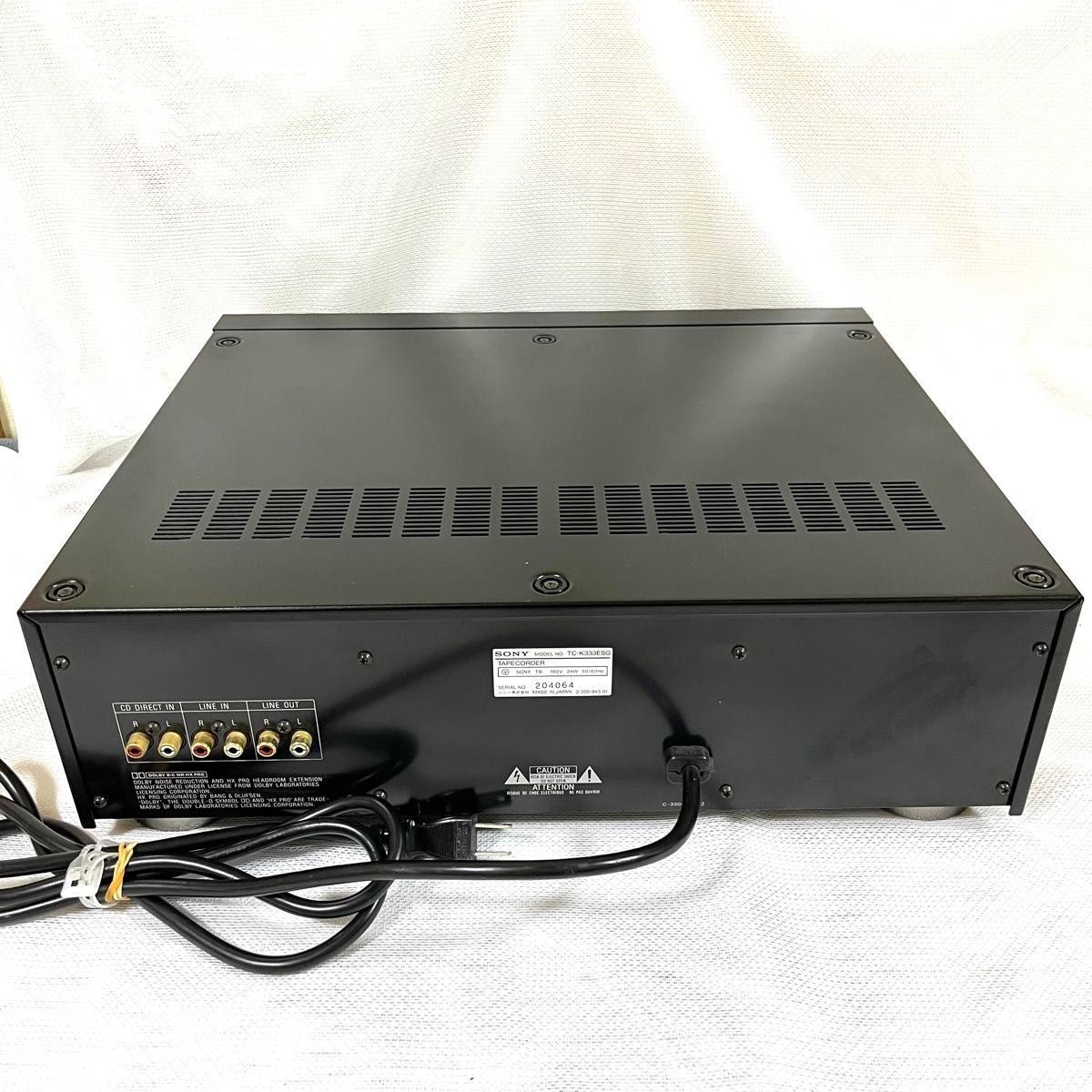 Junk Not Working Sony TC-K333ESG 3 Head Cassette Tape Deck