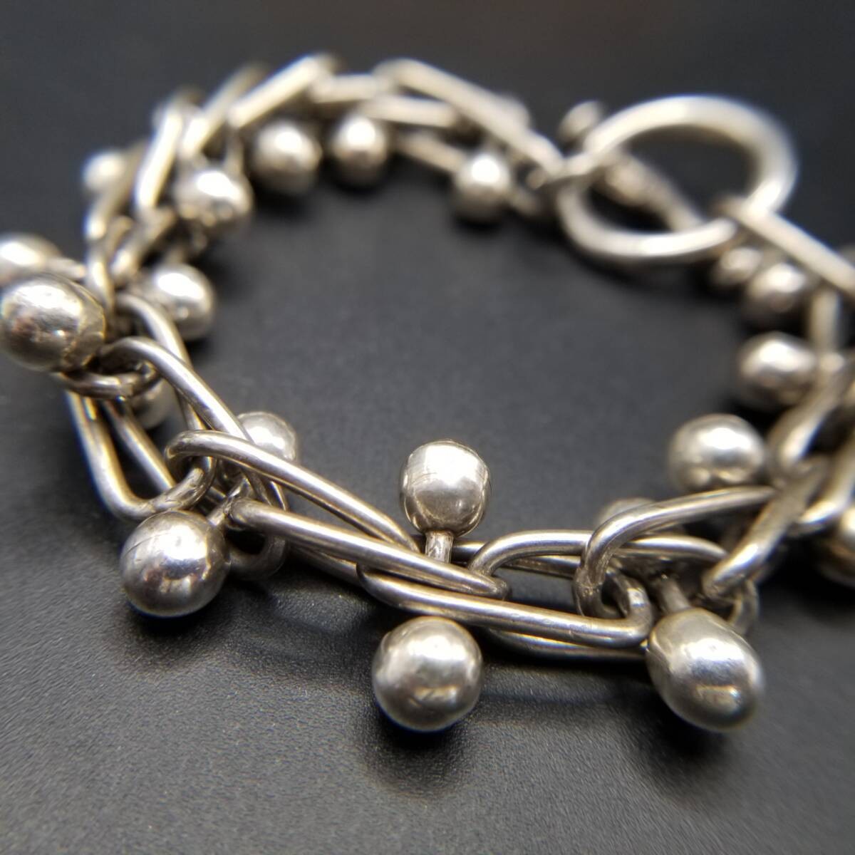 【HYERES LOR】23FW★ Penidor Flat Silver (Y) Ball Bracelet みつ