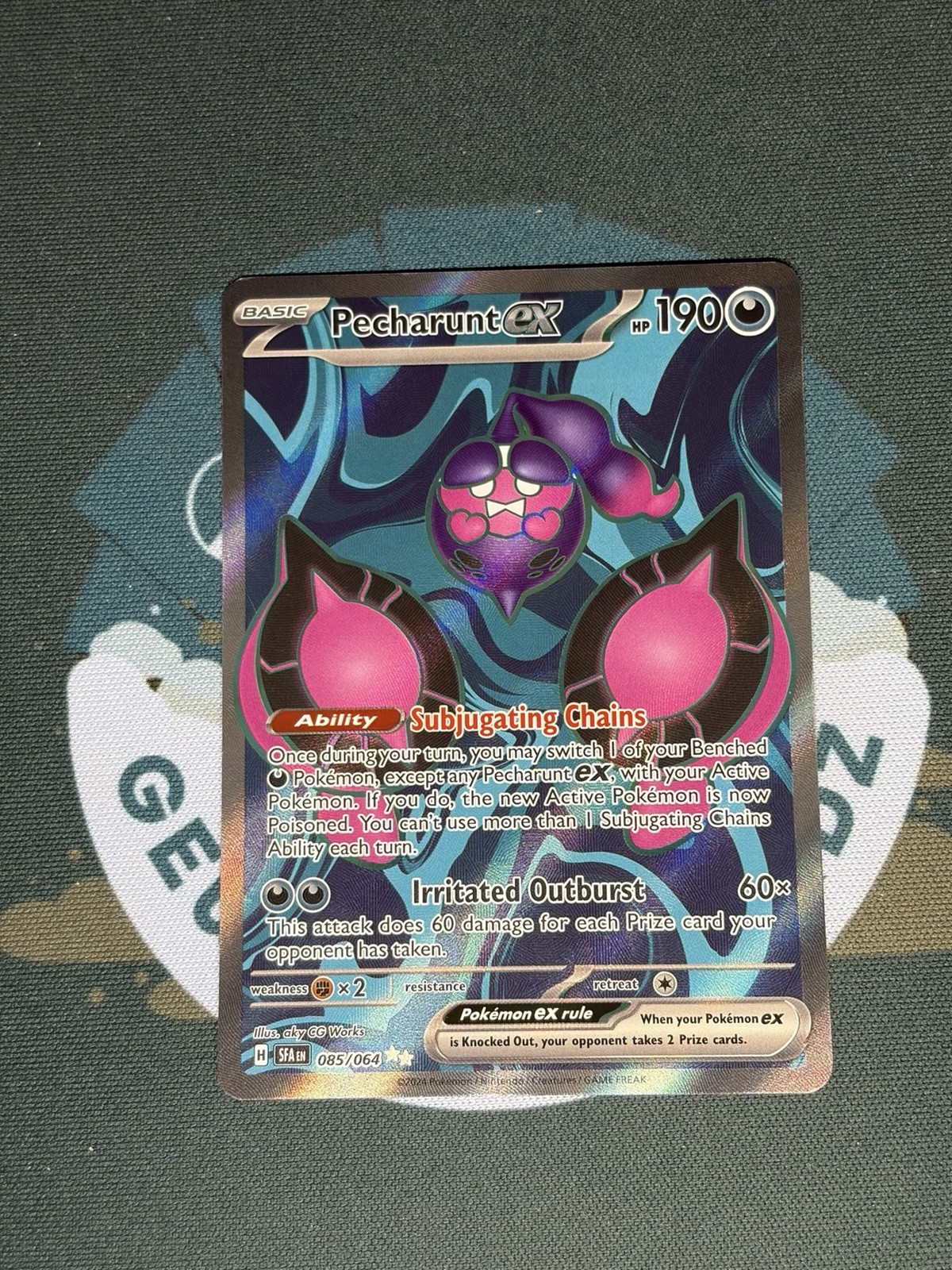Pokemon TCG Pecharunt ex 085/064 Ultra Rare Shrouded Fable Holo NM/M