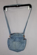 Unique Crossbody Purse Wood Magnetic Closure Pattern Lining 8 x 7 x 4 Boho Style
