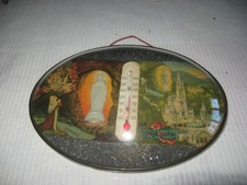 ancien reliquaire de Lourdes1958 verre bombé