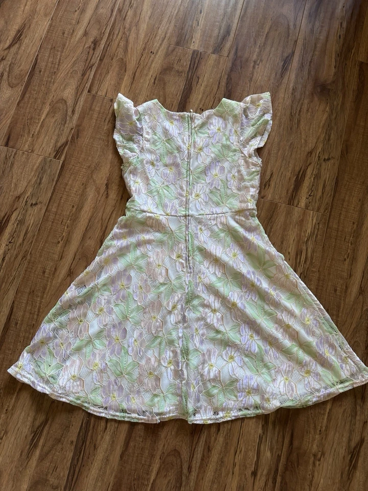 Blush By Us Angels Floral Dress Girl Size 10 Party/Formal/Semi Formal - Image 2 of 4