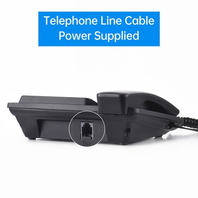 Bisofice Corded Phone Desk Landline Telephone Support One Touch Memory