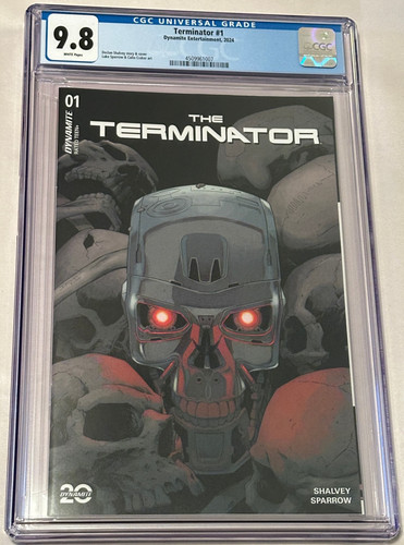 Terminator #1 Declan Shalvey Cover - CGC Graded 9.8 Dynamite Comics 2024