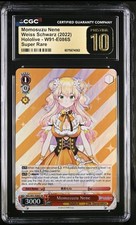 2022 WEISS SCHWARZ HOLOLIVE #W91-E086S MOMOSUZU NENE CGC PRISTINE 10