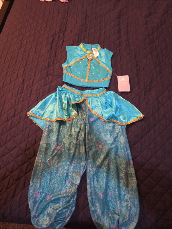 Girls Disney Aladdin Princess Jasmine outfit size 8