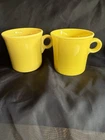 Fiesta Ware Coffee Mugs Ring Handles Set of 2