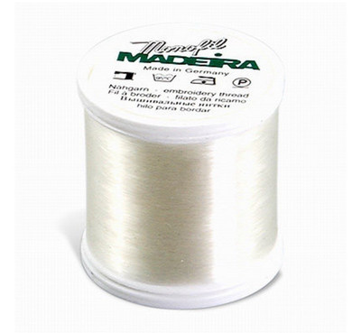 Madeira Monofil 60wt Transparent Sewing Thread White #1001 - 1000m (1093 yds)