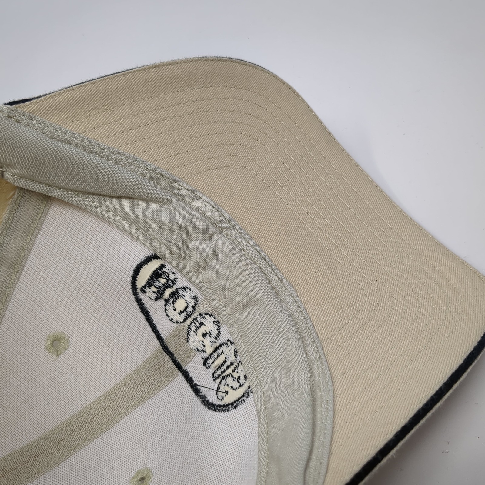Bogus Strapback Hat Solid Beige One Size Embroide… - image 8