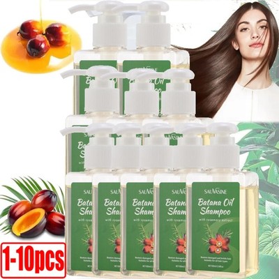 Batana Oil & Rosemary Natural Hair Growth Shampoo Anti Loss Damage Scalp Thick