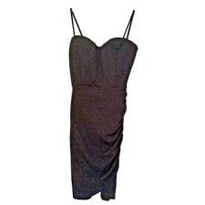 XS Black Glitter Windsor Dress New with Tags