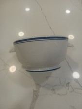 Pillivuyt France Blue Banded French Onion Soup Bowl