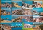 BEACHES - ITALIAN TOWNS - 16 OLD POSTCARDS - LARGE SIZE