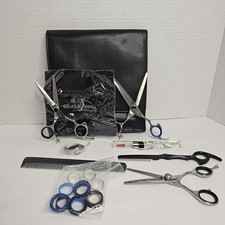 Shark Fin Shears Deluxe Student Kit 5.5" Hair Cutting Thinning Shears W/ Case
