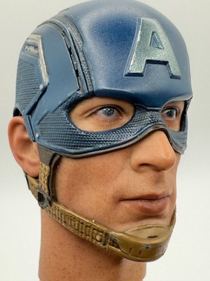 MASKED HEAD Sculpt Hot Toys MMS281 Captain America 1/6 Avengers