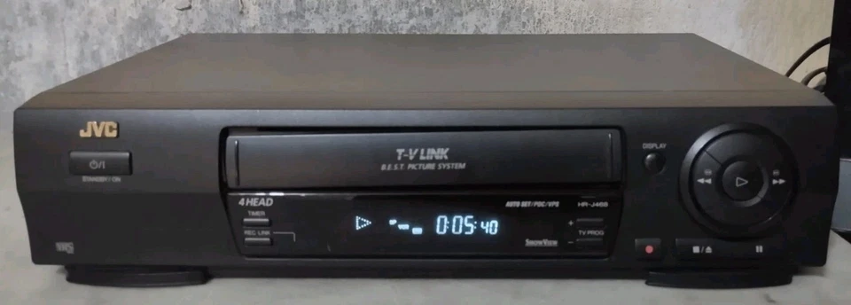 JVC HR-J468 VIDEOREGISTRATORE VHS 4 TESTINE  CON TELECOMANDO - Immagine 2 di 4