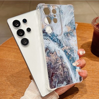 TPU Wasserader-Marmoroptik für Samsung S25 S26 Ultra S24 S23 A57 A16 A55 A56 A17