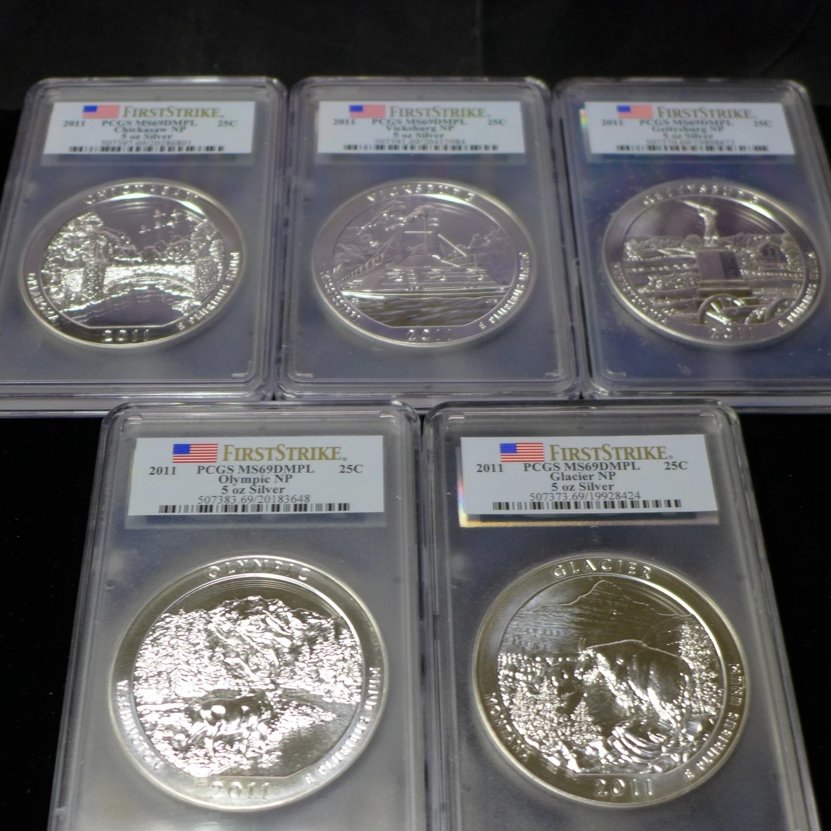 25+ America the Beautiful Grade MS 69 Silver Bullion Coins for