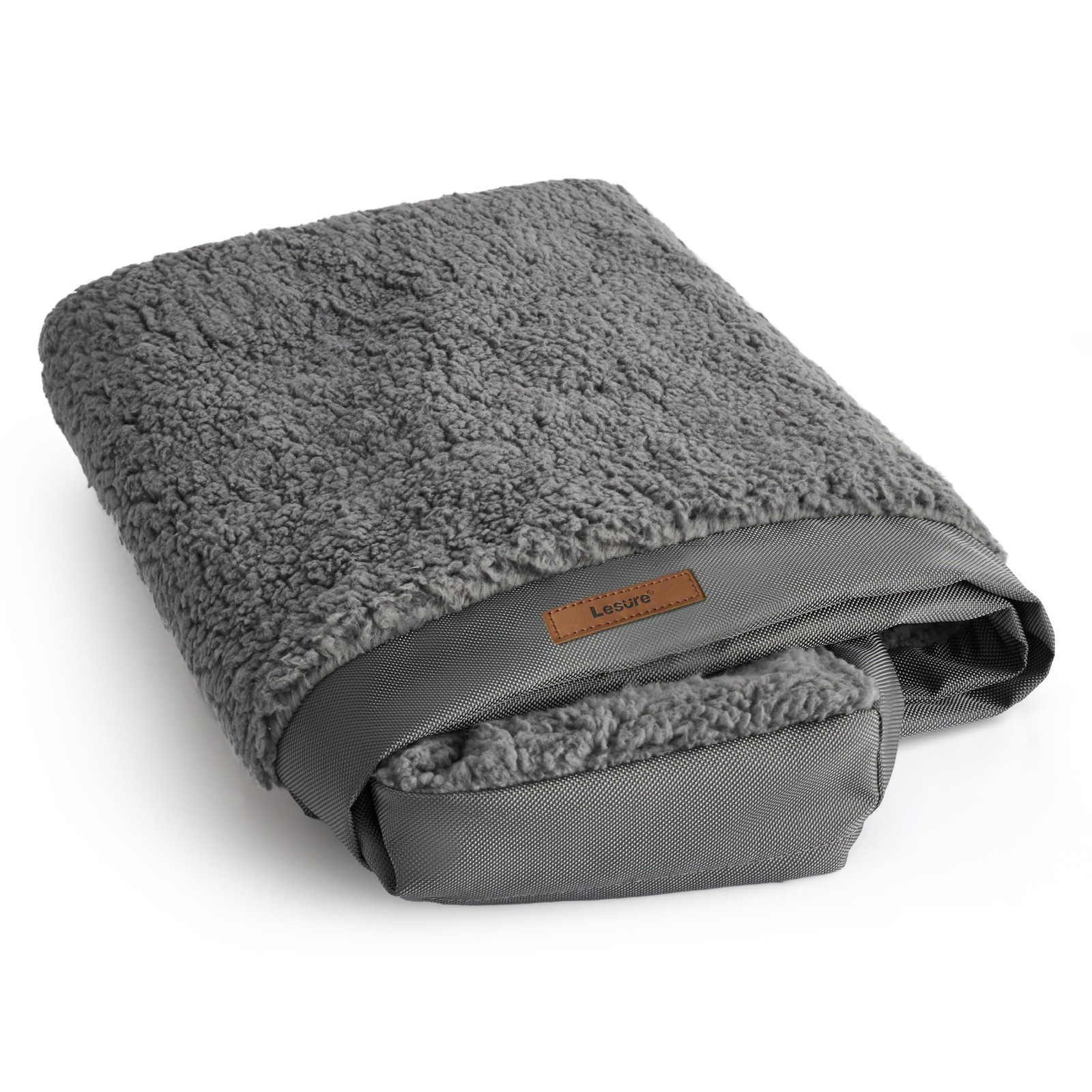Dog Bed Cover XL Water-resistant Plush Fleece Replacement - 