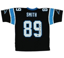 Steve Smith Sr Signed Carolina M & N Black Legacy 2003 Jersey  