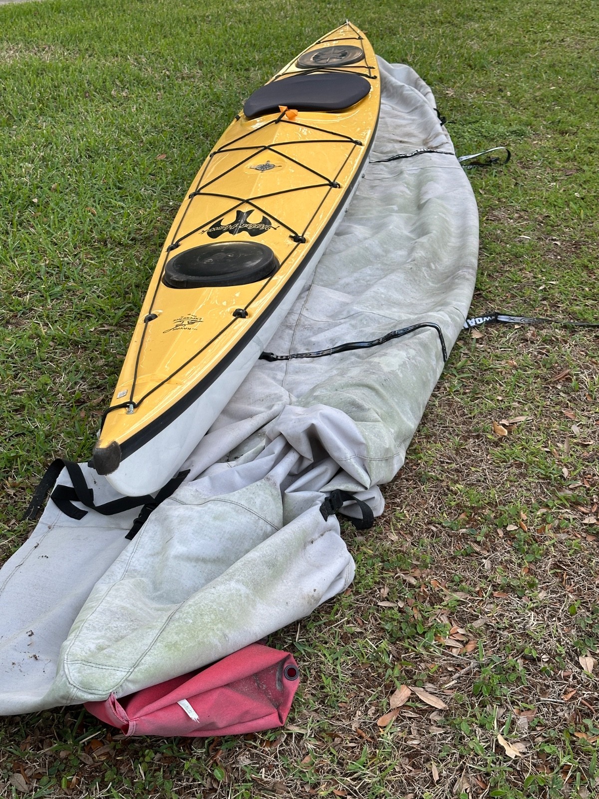 Eddyline Nighthawk 16ft Sea Kayak, with Seals Skirt and UV cover