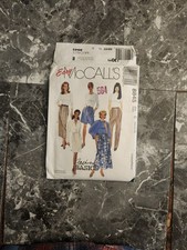 8845 UNCUT McCalls SEWING Pattern Misses Pull on Pants Skirt Shorts Easy Basic