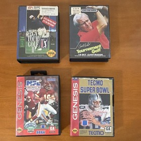 SEGA Genesis Game Lot w/ Manuals - Sonic, Aladdin, Mortal Kombat, Madden