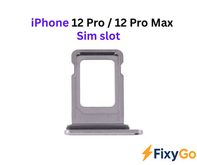 iPhone 12 Pro / 12 Pro Max SIM Karten Slot Halter Ersatz SIM Tray Schwarz