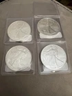 American Silver Eagle Lot Of (4) 1oz Uncirculated Brilliant Coins 2025