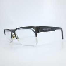 Armani Exchange AX 1014 6063 Matte Black Semi-Rimless Eyeglass Frames 53-17-145