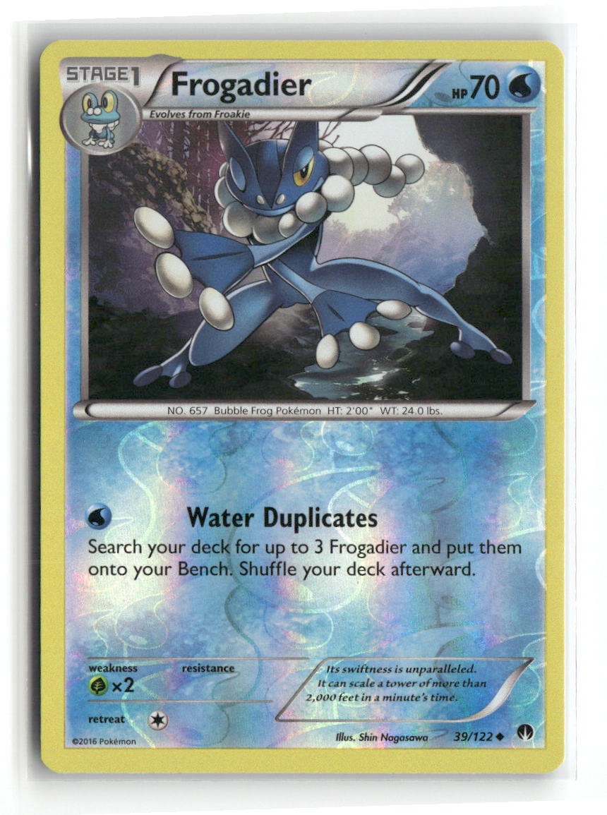 Frogadier Reverse Holo Uncommon BREAKpoint 39/122 Pokemon Lightly Played
