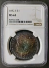 1882 S $1 Morgan Silver Dollar NGC MS63