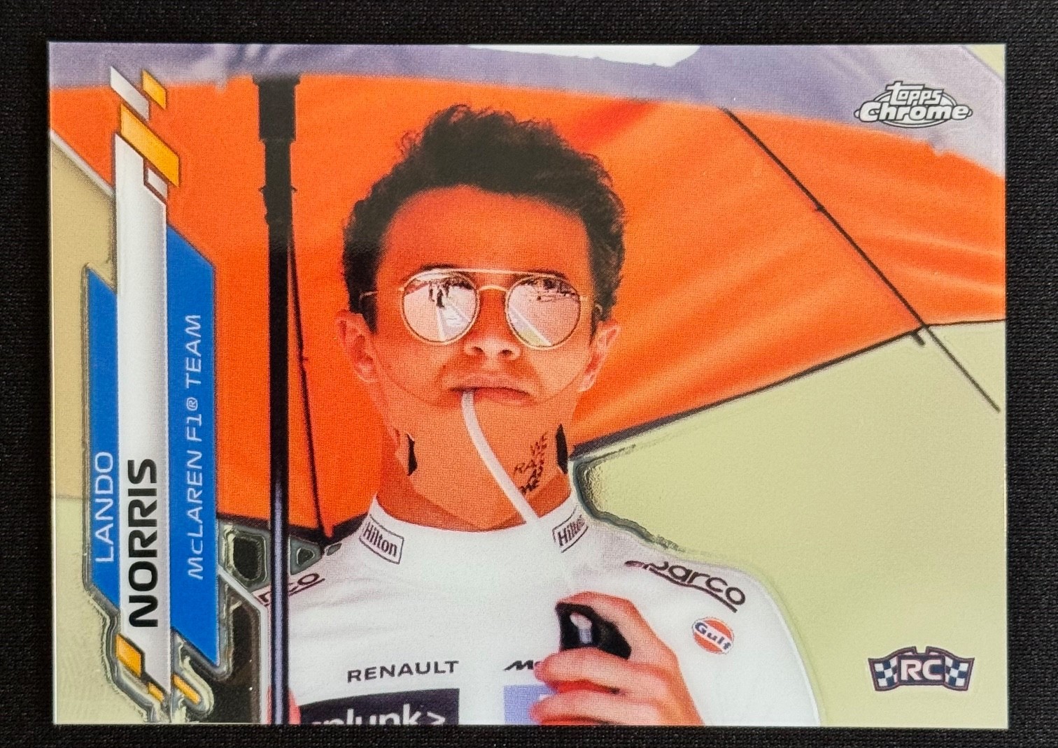 2020 Topps Chrome Formula 1 F1 Racers Lando Norris #180 Sippy Cup Portrait (RC)