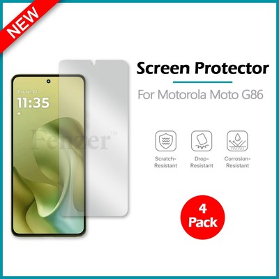 4-Pack LCD Ultra Clear HD Screen Shield Phone Protector for Motorola Moto G86