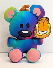 GARFIELD'S FRIEND POOKIE BEAR PLUSH STUFFIE STUFFED RAINBOW PRIDE 8" WITH TAG!