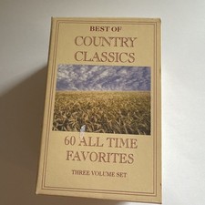 BEST OF COUNTRY CLASSICS VOLUME 1 2 3 60 ALL-TIME FAVORITES MUSIC CASSETTE