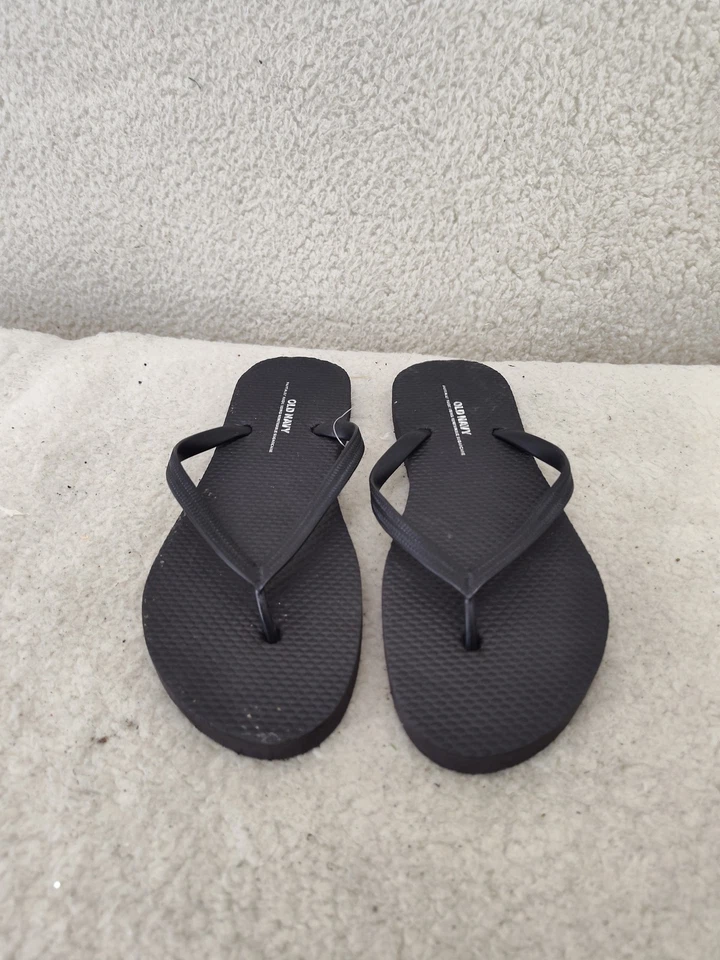 Sandalias chanclas antiguas azul marino para hombre 6 negras clásicas informales verano playa piscina zapatos Foto 2 de 4