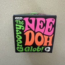 Green NeeDoh Groovy Glob Classic Nee Doh Squishy Stress Ball 100% AUTHENTIC USA