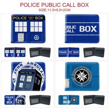 Doctor Wh0 Wallet Bifold Purse PU Leather Card Holders Gift for Kids